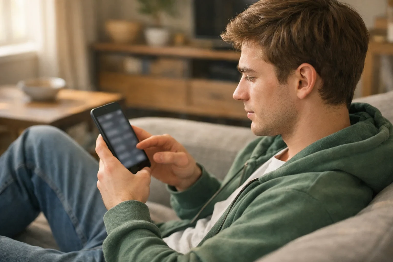 Einsteiger lernt Sportwetten am Smartphone